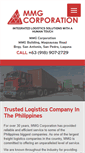 Mobile Screenshot of mmg-logistics.com